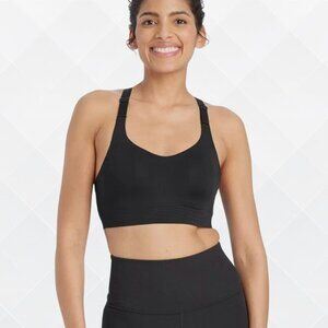 All In Motion™ Women’s Sculpt High-Support Embossed Sports Bra – Size M | Black